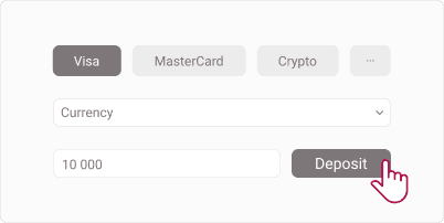 Begin the deposit process